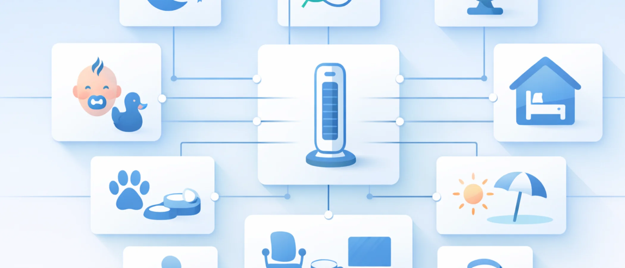 Organización de guías de ventiladores silenciosos