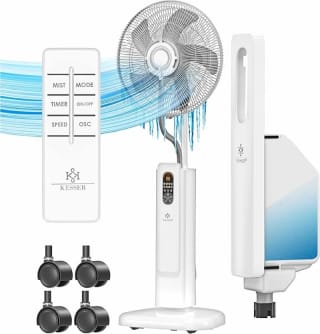 KESSER Ventilador Pie Nebulizador Silencioso